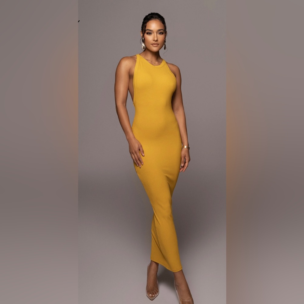JLUXLABEL Mustard Maxi Dress